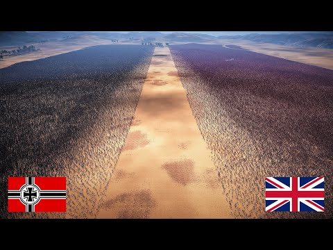1 MILLION WW2 GERMAN ARMY vs 1 MILLION BRITISH REDCOAT MUSKETEERS - Ultimate Epic Battle Simulator 2