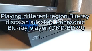 Panasonic Blu-ray Player hack to play multi region blu-ray discs (Tested on DMP-BD79) #bluray
