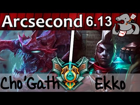 Arcsecond - Cho'Gath vs Ekko - Jungle - Master S6 | 63