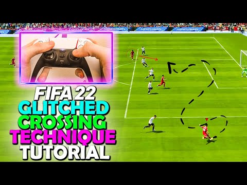 THIS CROSSING TECHNIQUE IS GLITCHED IN FIFA 22! DRIVEN CROSS TECHNIQUE - FIFA 22 ATTACKING TUTORIAL