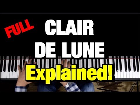 HOW TO PLAY - CLAIR DE LUNE - BY DEBUSSY (PIANO TUTORIAL LESSON) (COMPLETE)