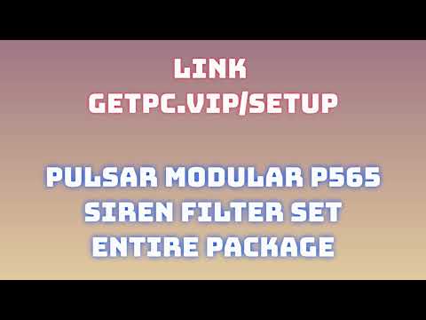 🔸Pulsar Modular P565 Siren Filter Set🎈 HOW TO INSTALL 💻PC/LAPTOP [TUTORIAL 2024 no charge⚽]