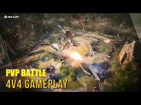 WAR ALERT PC 4v4 GAMEPLAY | INTENSE WWII RTS BATTLES (Unreal Engine 5)