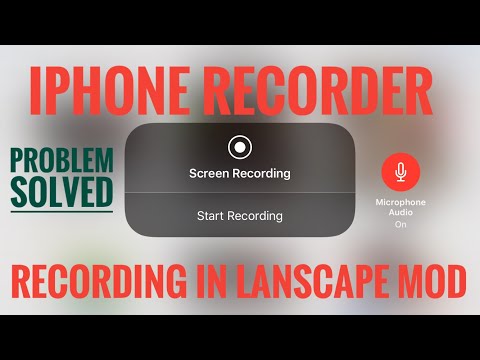 iPhone screen recording in landscape mod/how to record iPhone screen recording in landscape mod