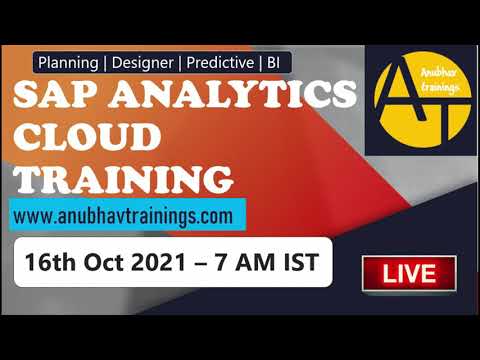 SAP Analytics Cloud Tutorial with LIVE Data Connections | Analytics Cloud Live Training | HANA Data