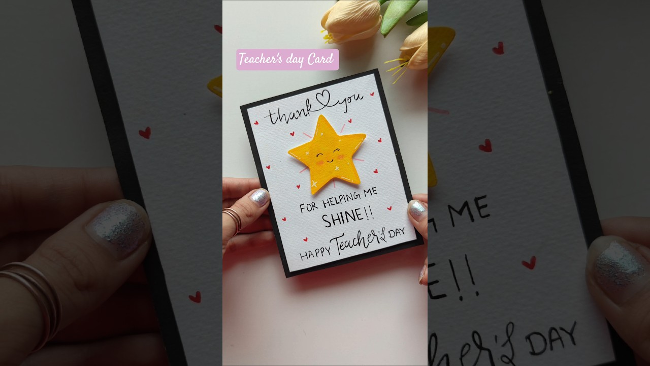 STUNNING Teachers Day Card Idea For Your Favourite Teacher!