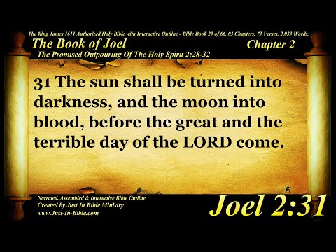 Bible Book #29 - Joel Chapter 2 - The Holy Bible KJV Read Along Audio/Video/Text