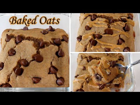 Baked Oats Recipe | Healthy Low Calorie Viral Baked Oats Recipe | Easy Baked Oatmeal Recipe