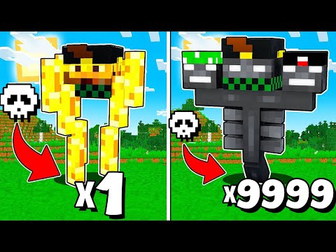 MINECRAFT MA OGNI MORTE = TRASFORMAZIONE