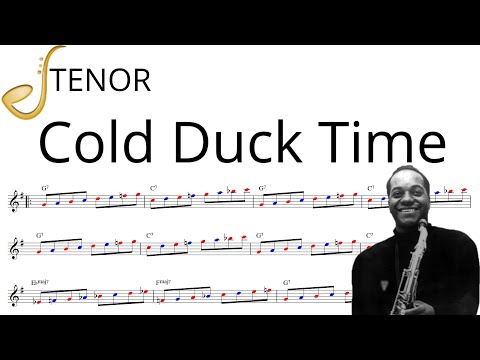 Cold Duck Time - Tenor Saxophone Backing Track
