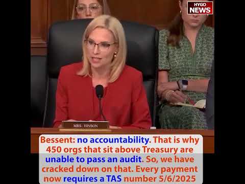 Bessent: 'One-Third of Treasury Payments Had No Tracking Number -- That's Why They Can't Pass an Audit'; 'CBDC Is Weakness, Not Strength'