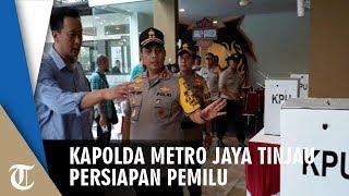 Diguyur Hujan, Kapolda Metro Jaya Tinjau Langsung Persiapan Pemilu di Kota Depok