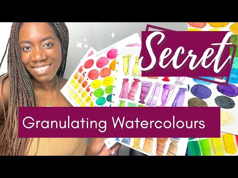 How to mix your own super granulating watercolours