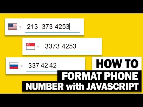 Auto Format Phone Number with SINGLE JavaScript sentence | Cleave.js Tutorial
