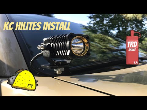 Toyota Tacoma | Ditch Light Install | OEM style switch | KC Hilites Flex Single LED (2017 Tacoma)