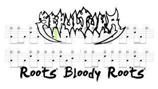 Sepultura - Roots Bloody Roots (🔴 Drum Notation | Tutorial) @chamisdrums Bass tabs on @ChamisBass