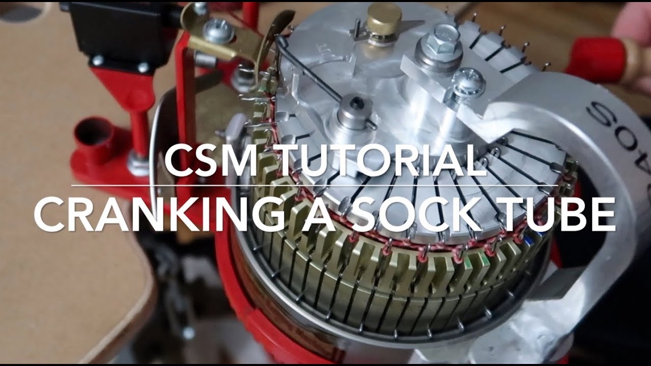 CSM tutorial - Knitting a Sock tube with Ribbing