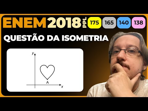 ENEM 2018 || Rotação e Reflexão || Isometria é uma transformação geométrica que, aplicada a uma