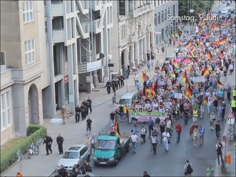 VOR ORT AKTUELL - FRAUENMARSCH ZUM KANZLERAMT VOM 9.JUNI IN BERLIN. MIT LEYLA BILGE , ANGELIKA BARBE