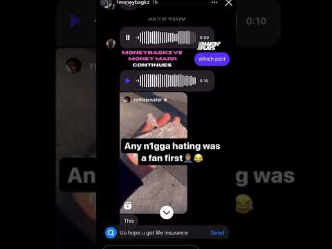#Moneybagkz vs #MoneyMarr continues with leaked DMs #shorts