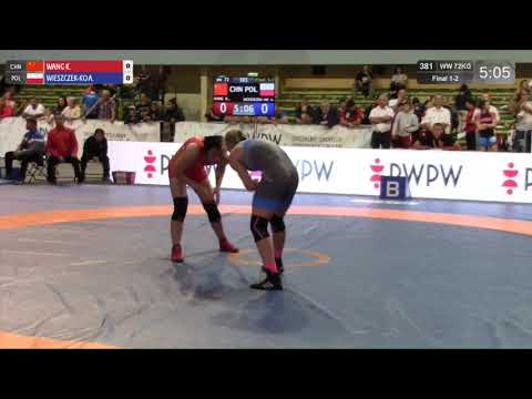 GOLD WW - 72 kg: K. WANG (CHN) v. A. WIESZCZEK-KO (POL)