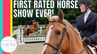 HER VERY FIRST RATED HORSE SHOW - CAN'T BELIEVE THIS HAPPENED! | VLOG