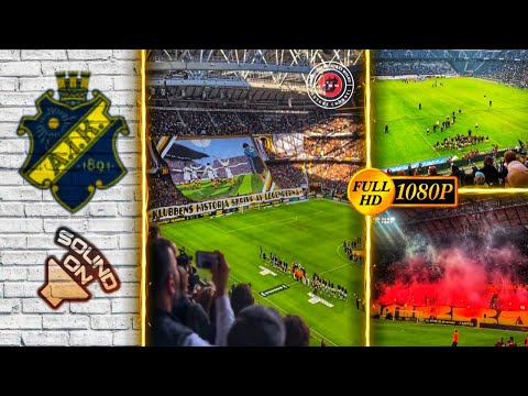 ⚫🟡 ULTRAS AIK SHOW COREOGRAFIE IN DERBY STOCKHOLM • AIK vs Djurgaarden 2-0 • 24/09/2023