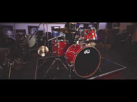 DW Collectors Maple/Mahogany Drum Kit, Super Tangerine Glass Finish