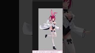 IRyS Bunny Suit Thigh Rendering | #IRySart #digitalart #vtuber #fyp #artist #digitalillustration
