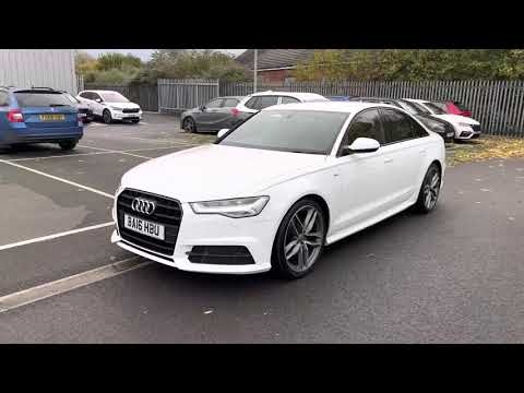 BA16HBU Audi A6 2.0TDI S-Line Ultra Black Edition Ibis White