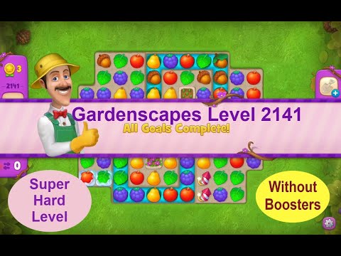 Gardenscapes Level 2141 - [2021] [HD] solution of Level 2141 on Gardenscapes [No Boosters]