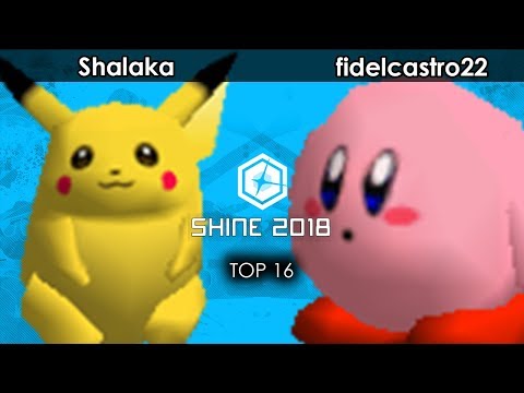 Smash 64: Alchima | Shalaka (Pikachu) V fidelcastro22 (Kirby) - Shine 2018 Tournament