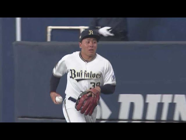 【2回表】球際の強さをアピール!! バファローズ・池田陵真のファインプレー!! 2023年3月9日 オリックス・バファローズ 対 阪神タイガース