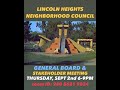 LHNC 9/2/21 General Board & Stakeholder Meeting. Lincoln Heights Neighborhood Council LA official