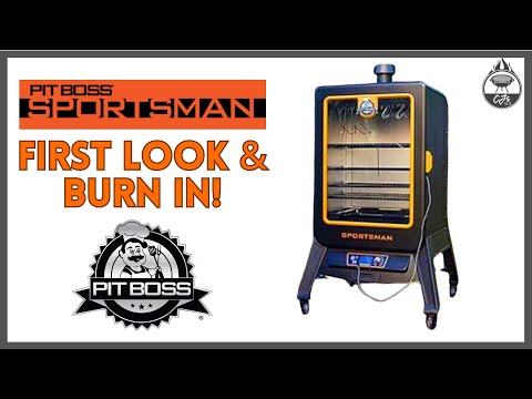 PIT BOSS SPORTSMAN VERTICAL SMOKER FIRST LOOK AND BURN IN!