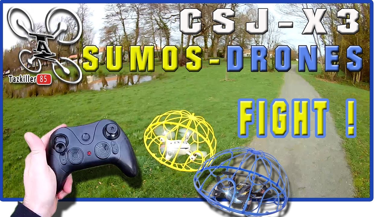 RC dron v klietke Photon Spirit, žltá