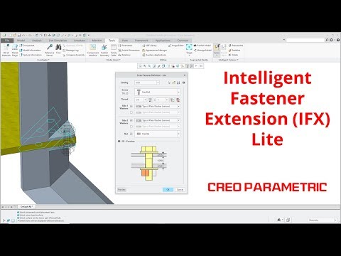 Creo Parametric - Intelligent Fastener Extension (IFX) Lite