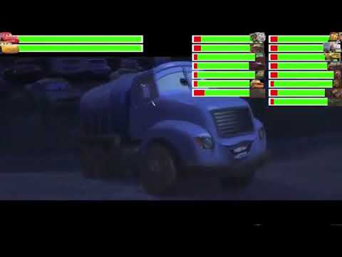 Cars 3 Thunder Hollow Race with healthbars