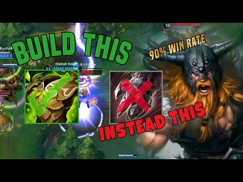 WILD RIFT | Best Build For OLAF That'll Help your GAMES | (Build & Runes) Olaf Gameplay