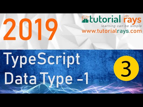 3 TypeScript Data Type Part 1 2019 Tutorial Rays | By Umar Rahman