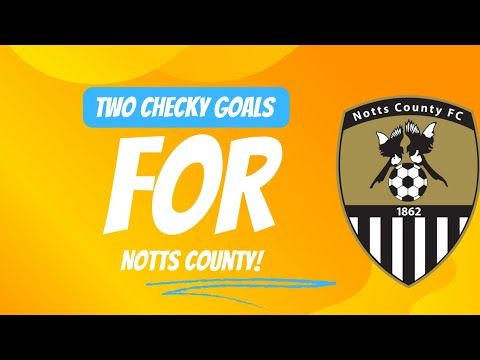 Cheeky two goals in my Notts County career mode!