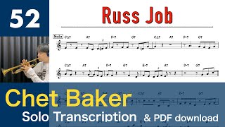 Russ Job [1954] (Chet Baker) Solo Transcription #52