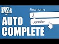 Implementing Autocomplete in web forms