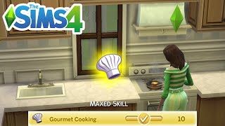How To Max Gourmet Cooking Skill Cheat (Level Up Skills Cheats) - The Sims 4