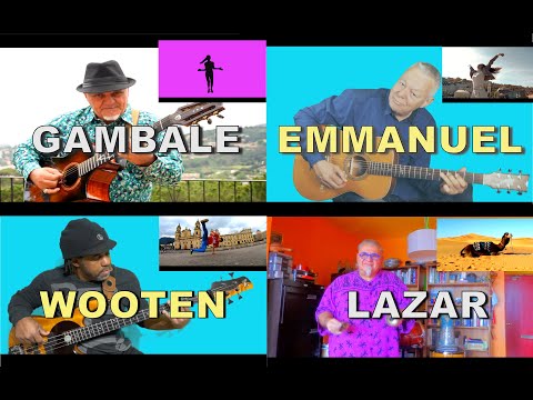 GUITAR LEGEND FRANK GAMBALE  with TOMMY EMMANUEL - VICTOR WOOTEN - RICK LAZAR. "HAPPINESS...IS?"