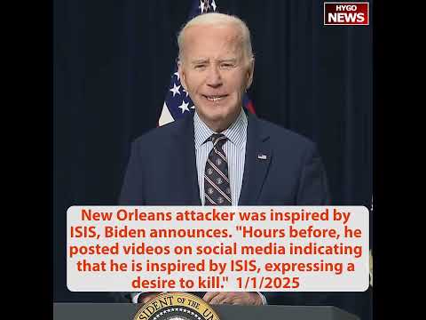 Biden Spoke 4 minutes, Walks Away Without Taking Any Questions; Attacker inspired by ISIS, desire to