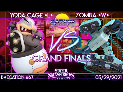Baecation #67 - Smash Ultimate - DU | Yoda Cage [L](Bowser Jr.) vs. Zomba [W](ROB) - Grand Finals