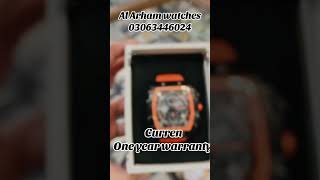 Curren watch originaly water resistant one year warranty #alarhamwatches #currenwatch #luxurywatch