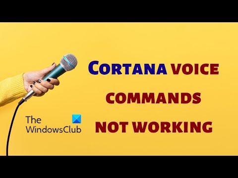 Cortana voice commands not working on Windows 11/10