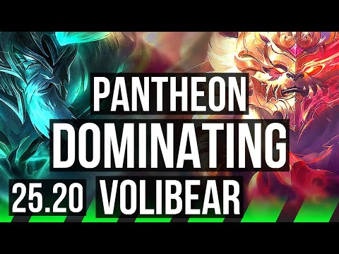 PANTHEON vs VOLIBEAR (JGL) | 12/2/7, Dominating | EUW Diamond | 25.20